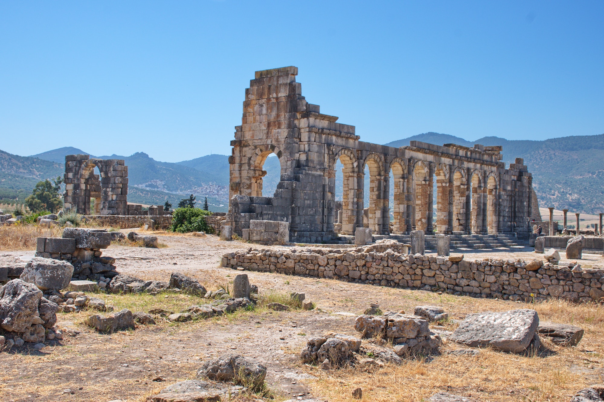 Roman ruins in Volubilis, Morocco